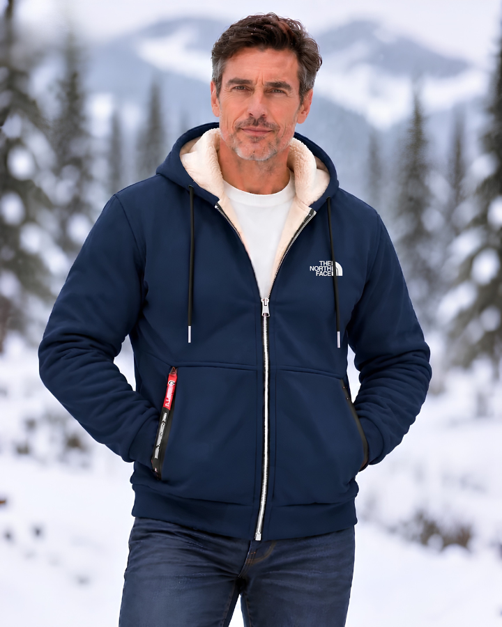 Men’s Warm Sherpa Lined Hooded Jacket