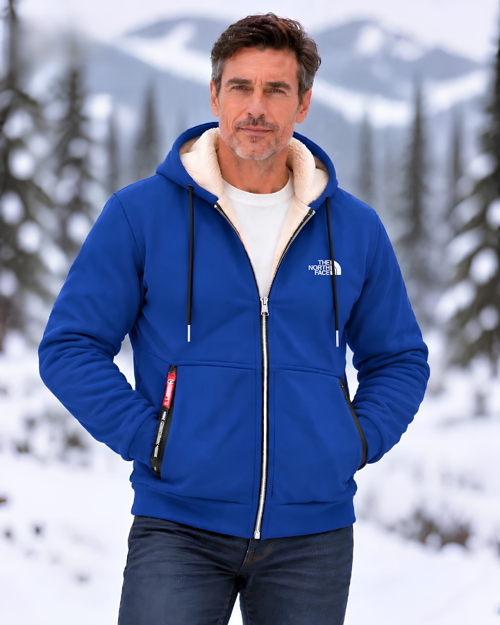 Men’s Warm Sherpa Lined Hooded Jacket