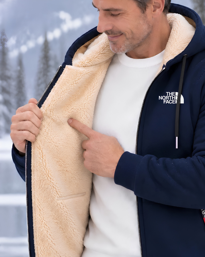 Men’s Warm Sherpa Lined Hooded Jacket