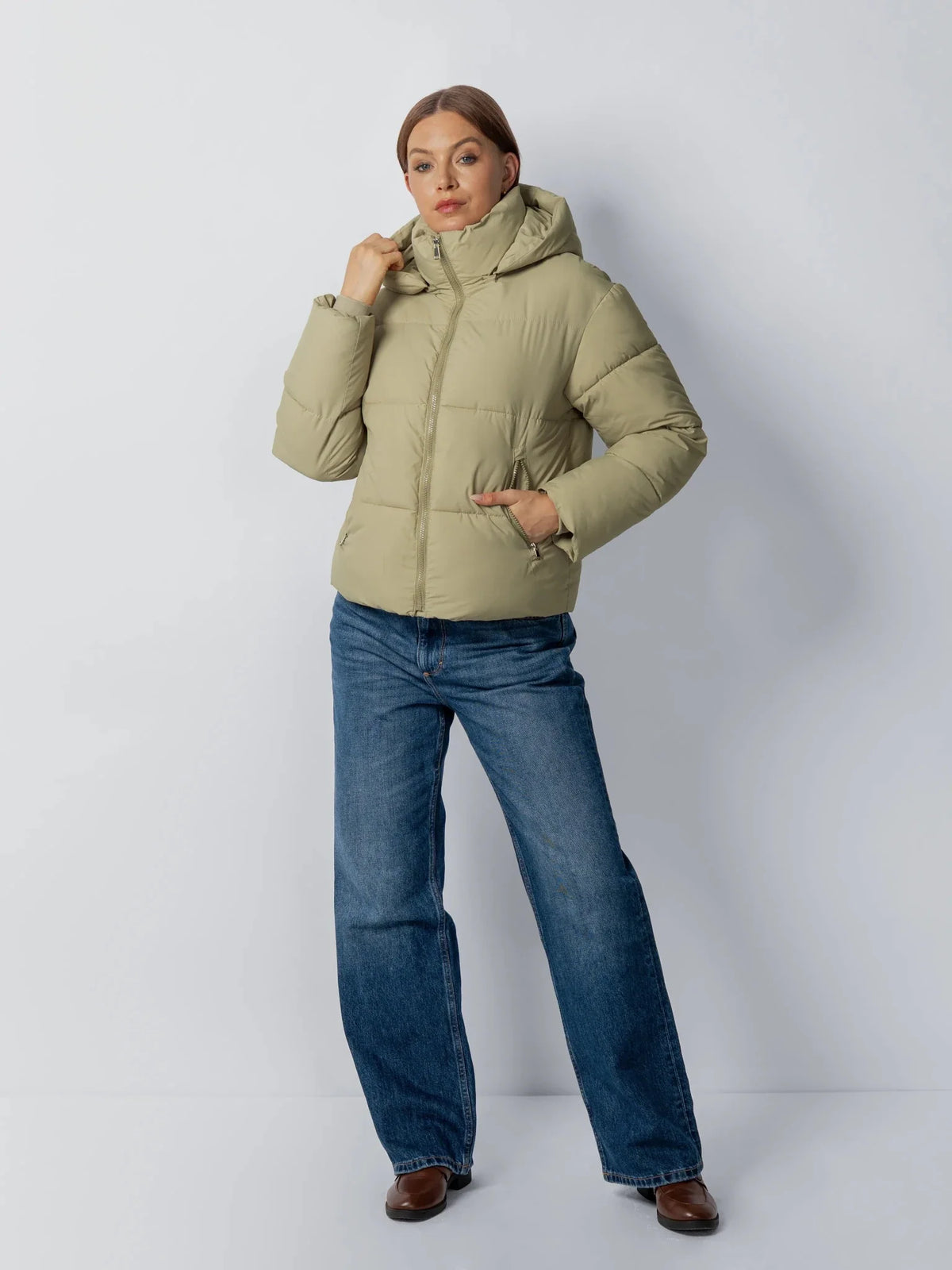 WarmCore™ Classic Short Detachable Hooded Puffer Jacket