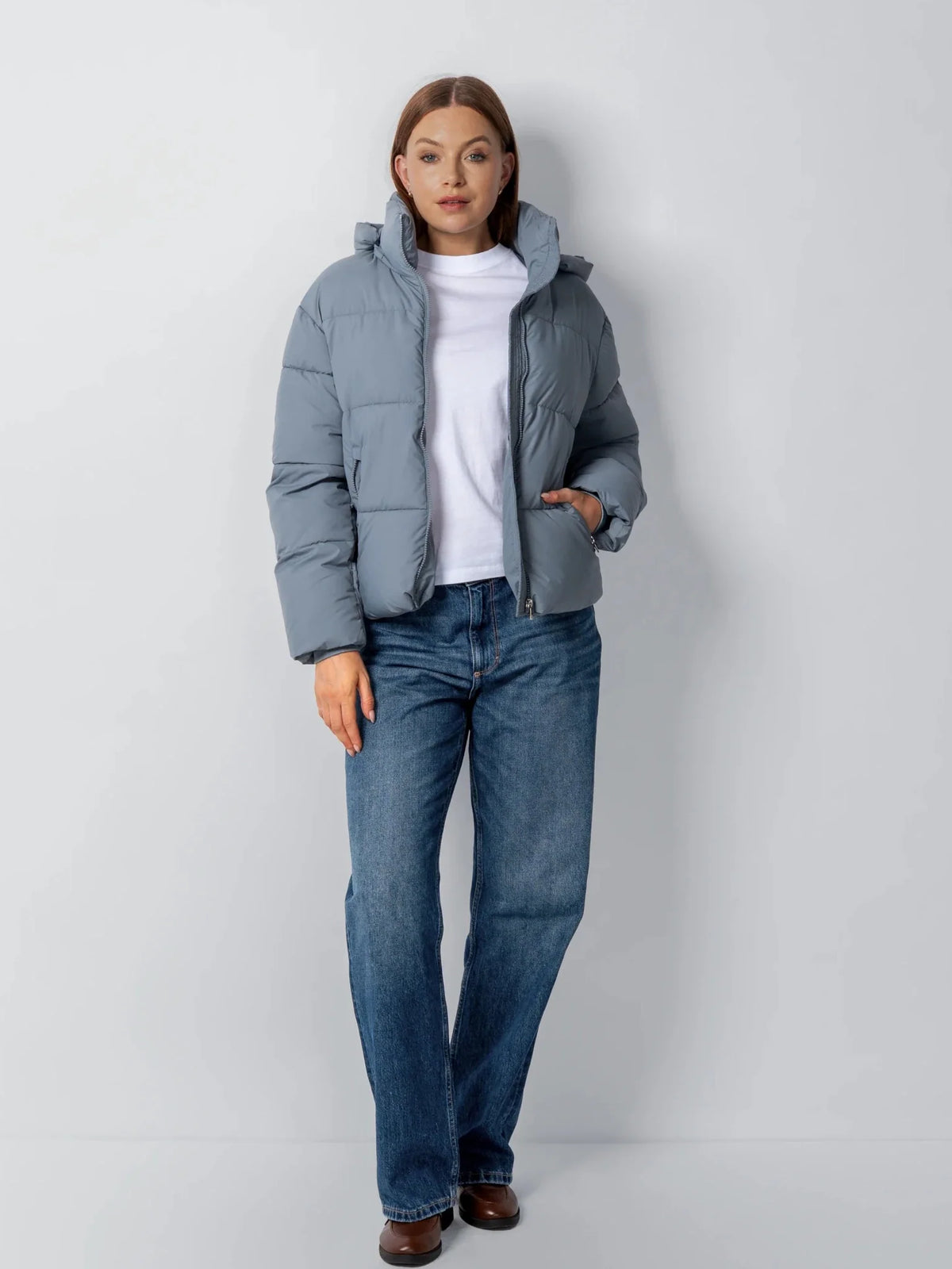 WarmCore™ Classic Short Detachable Hooded Puffer Jacket